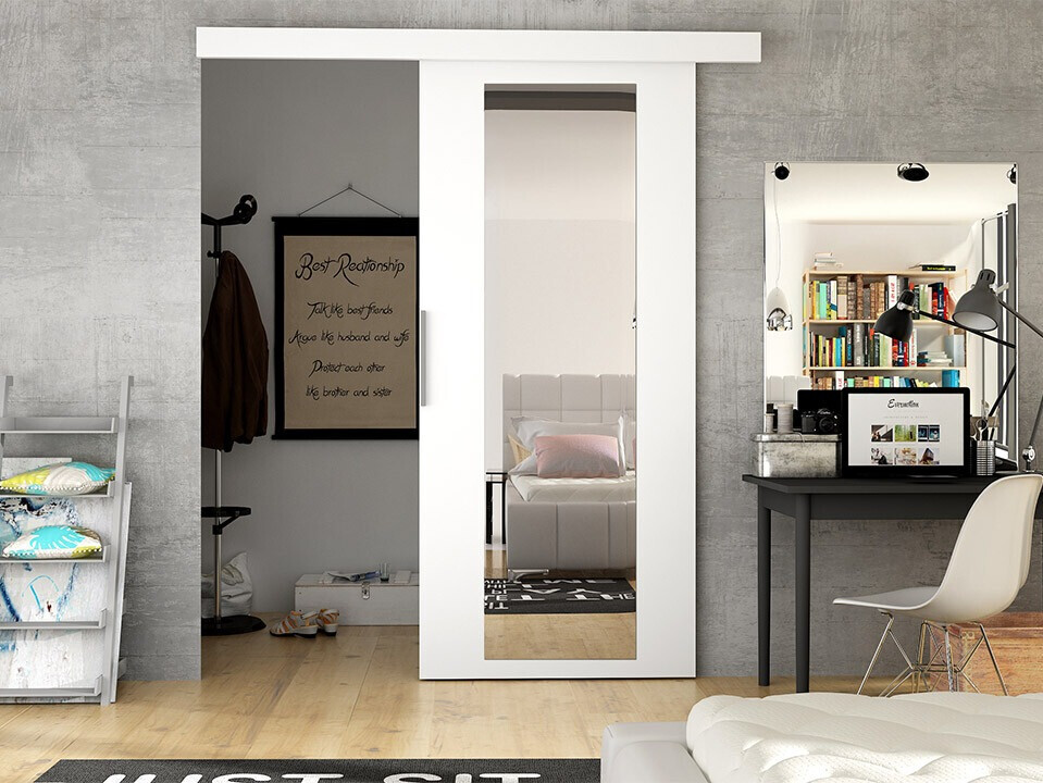 Porta de correr Closico Materia IV (Branco)