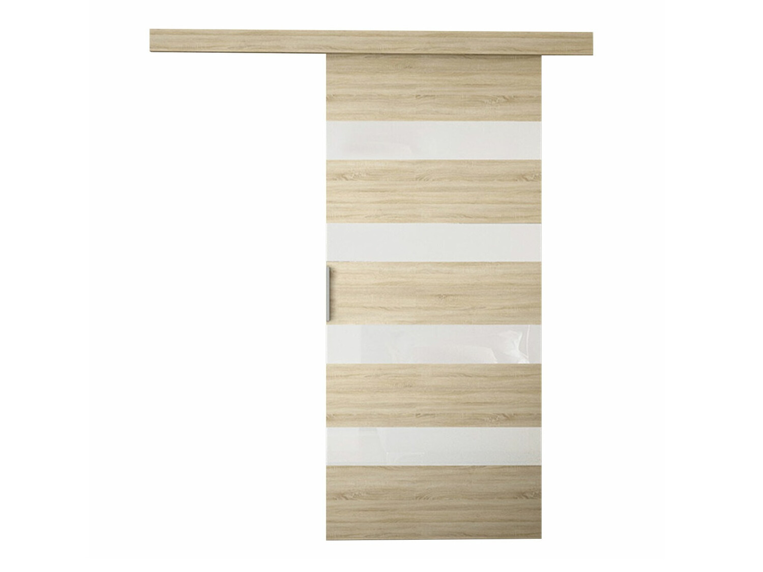 Porta de correr Closico Materia V (Carvalho sonoma + Branco)