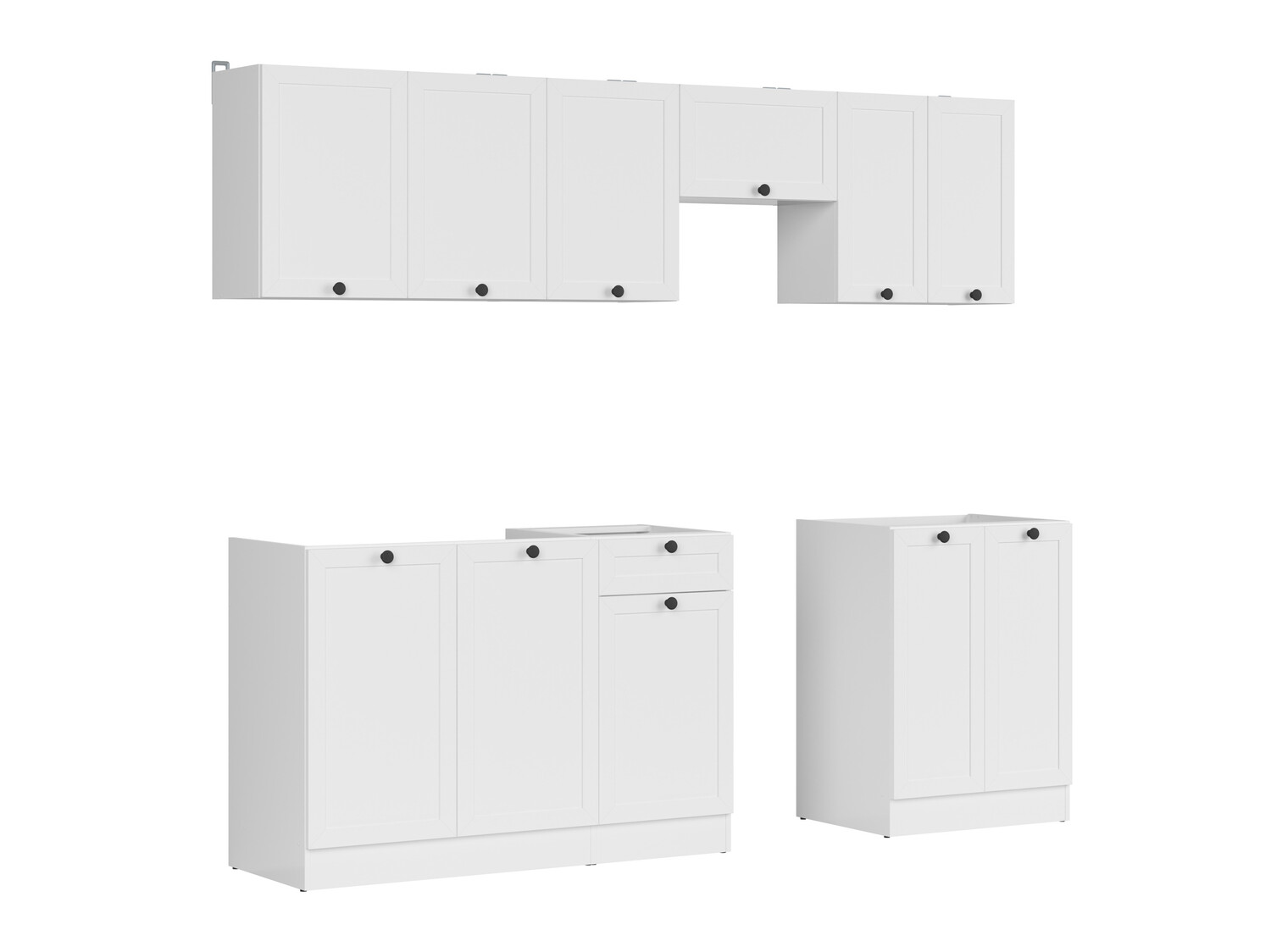 Conjunto de cozinha modular Classic White 120