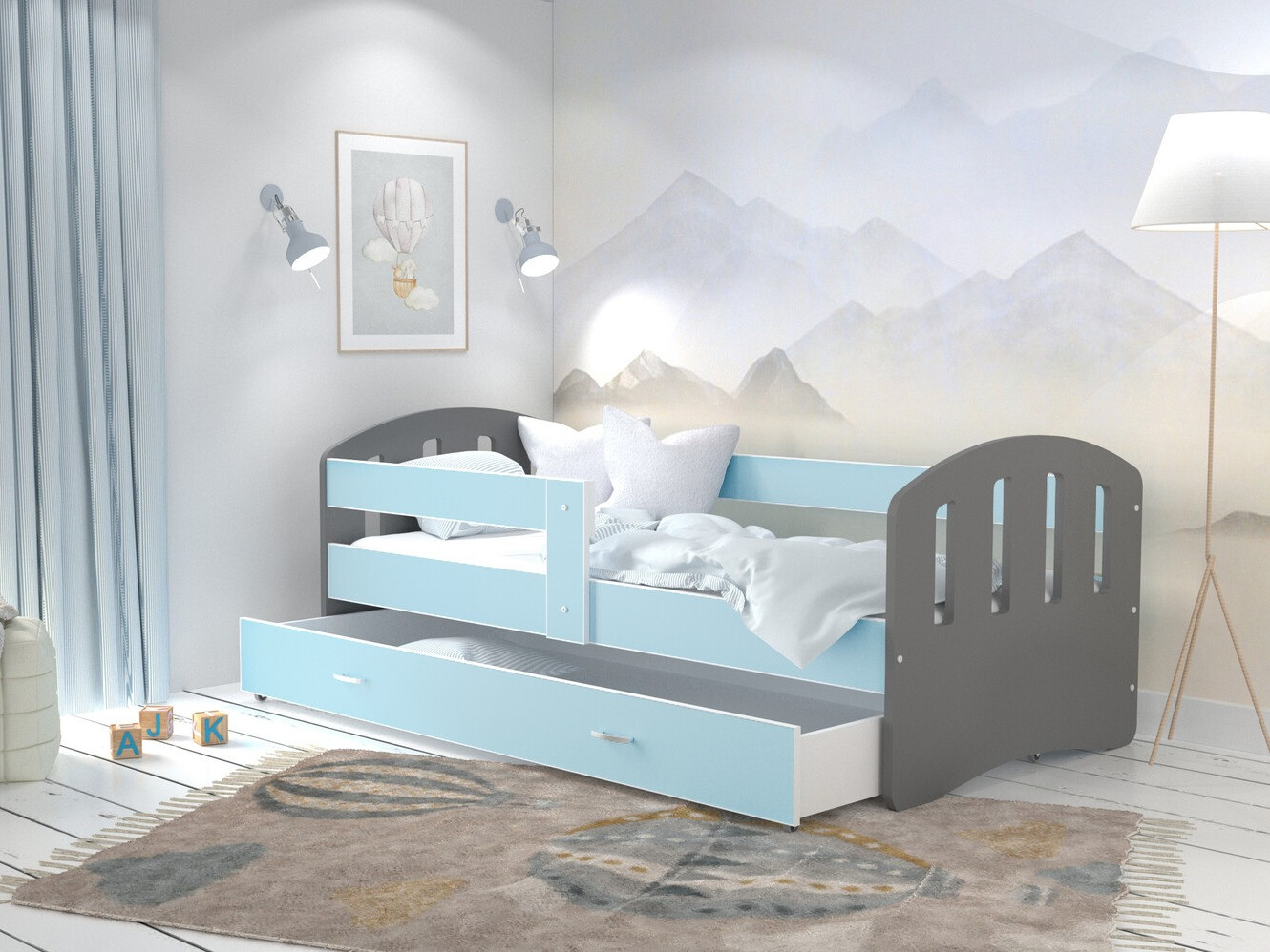 Cama Aurora 133 (Cinzento)
