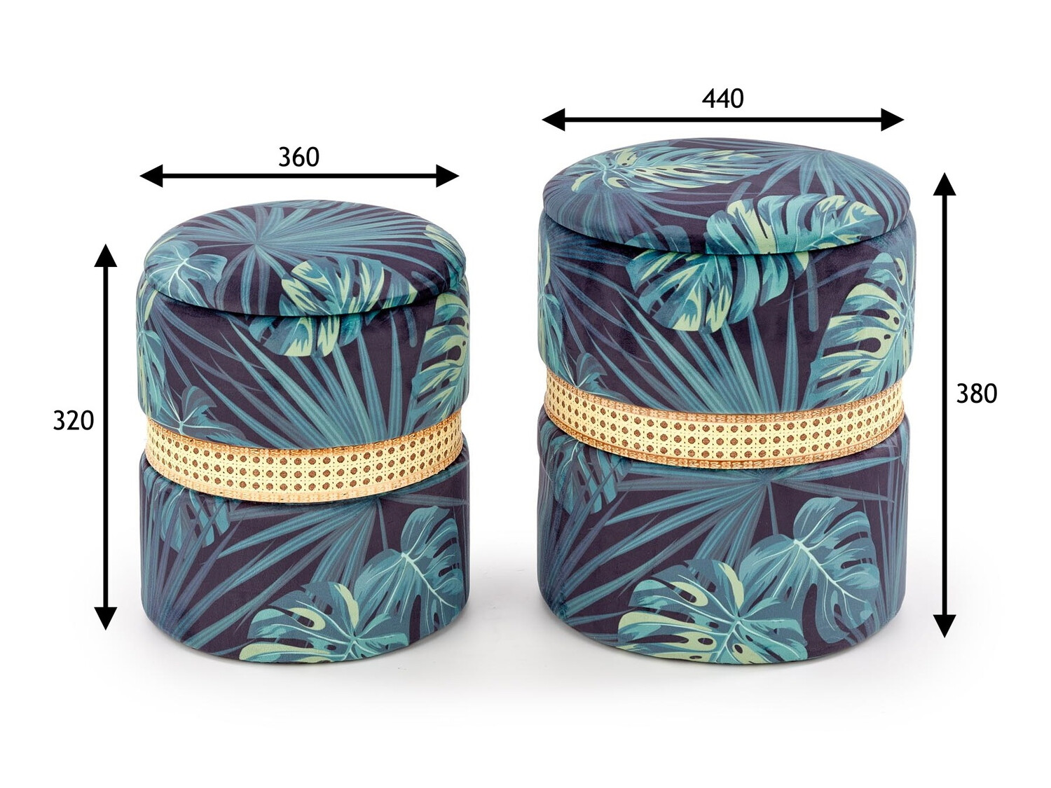 Conjunto de pufes Houston 1162