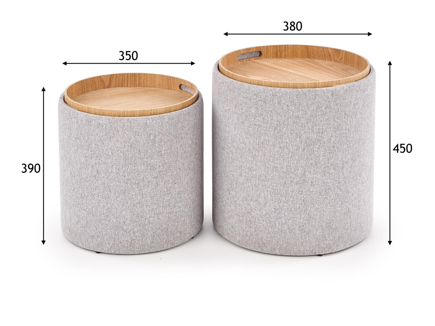 Conjunto de pufes Houston 1212