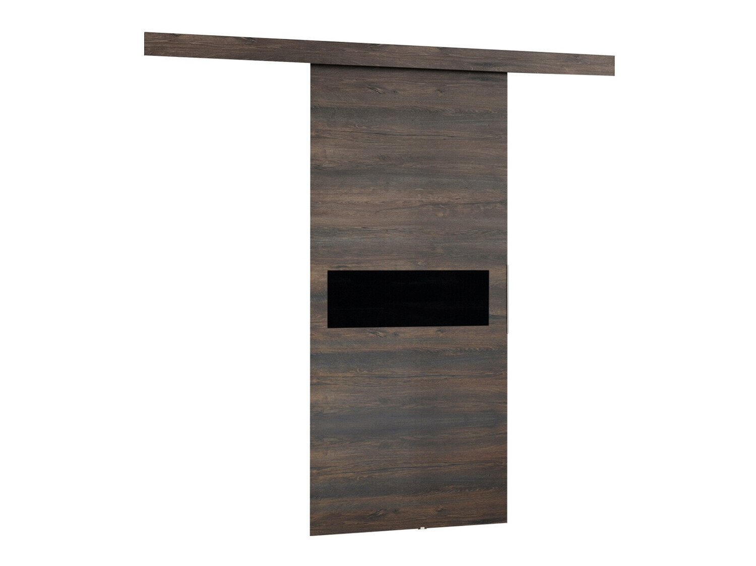 Porta de correr Dover 134 (Freixo escuro + Preto)