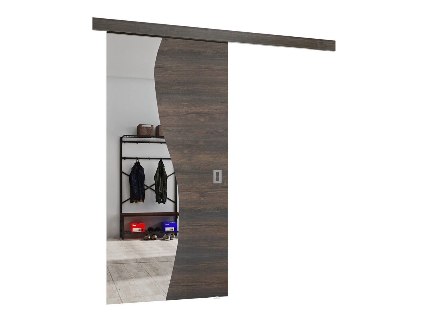 Porta de correr Dover 152 (Madeira de freixo escura)