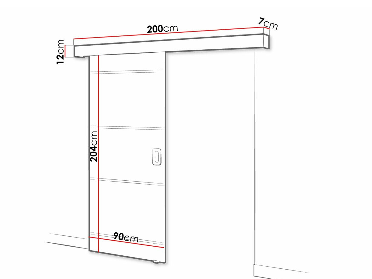 Porta de correr Hartford 455 (Cimento)