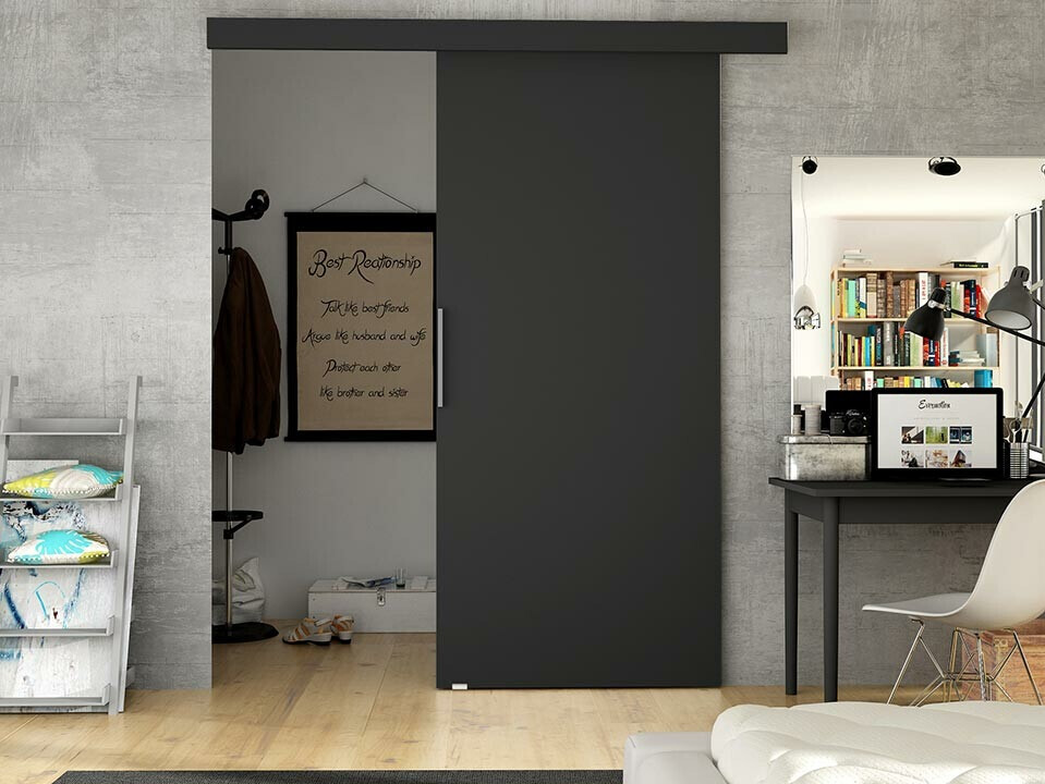 Porta de correr Closico Fundus I (Preto)