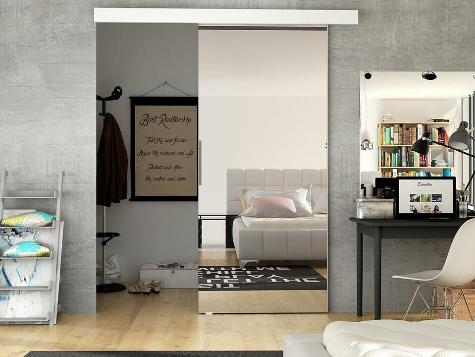 Porta de correr Closico Fundus II (Branco)