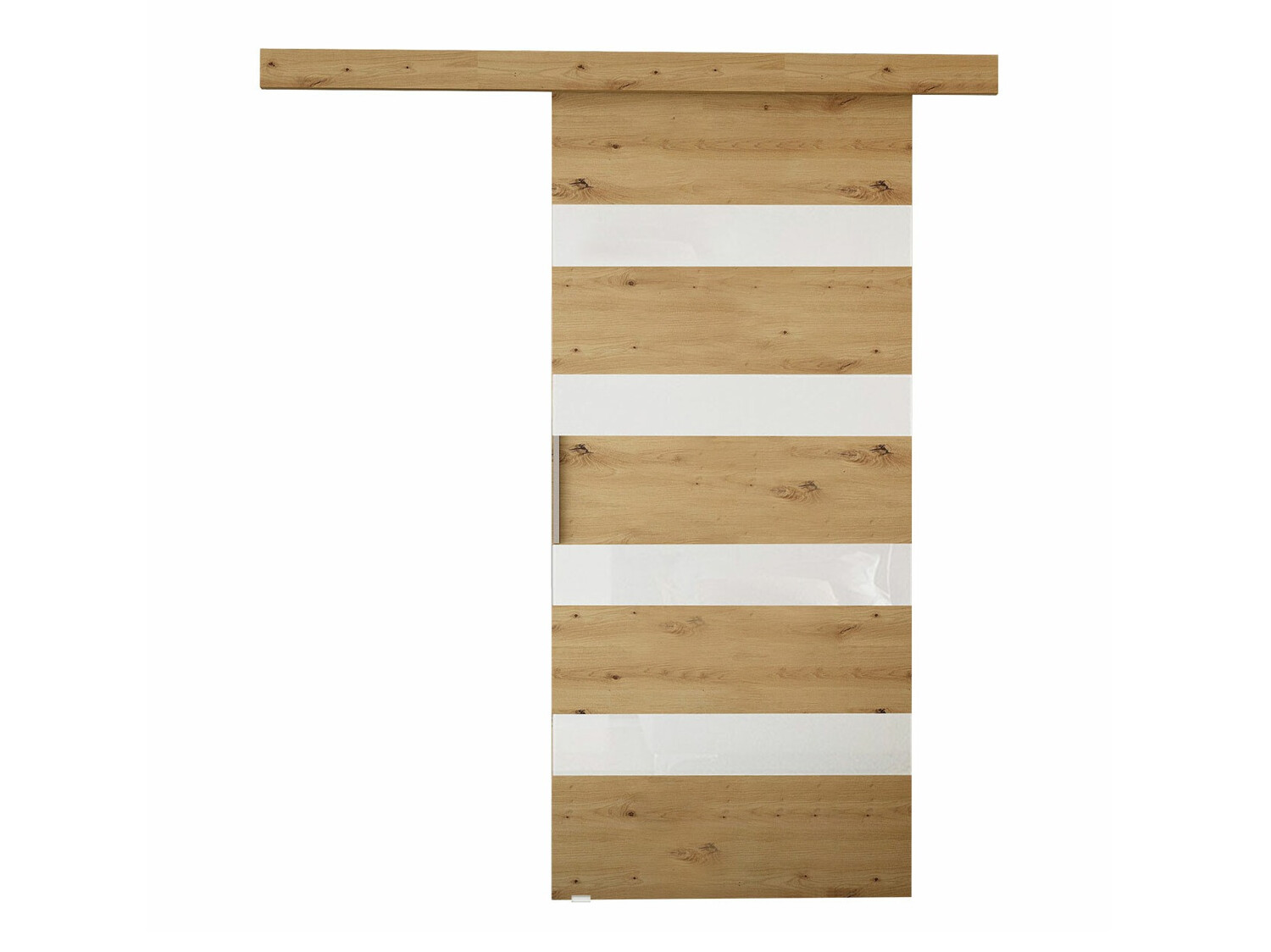 Porta de correr Closico Fundus V (Carvalho Artisan + Branco)