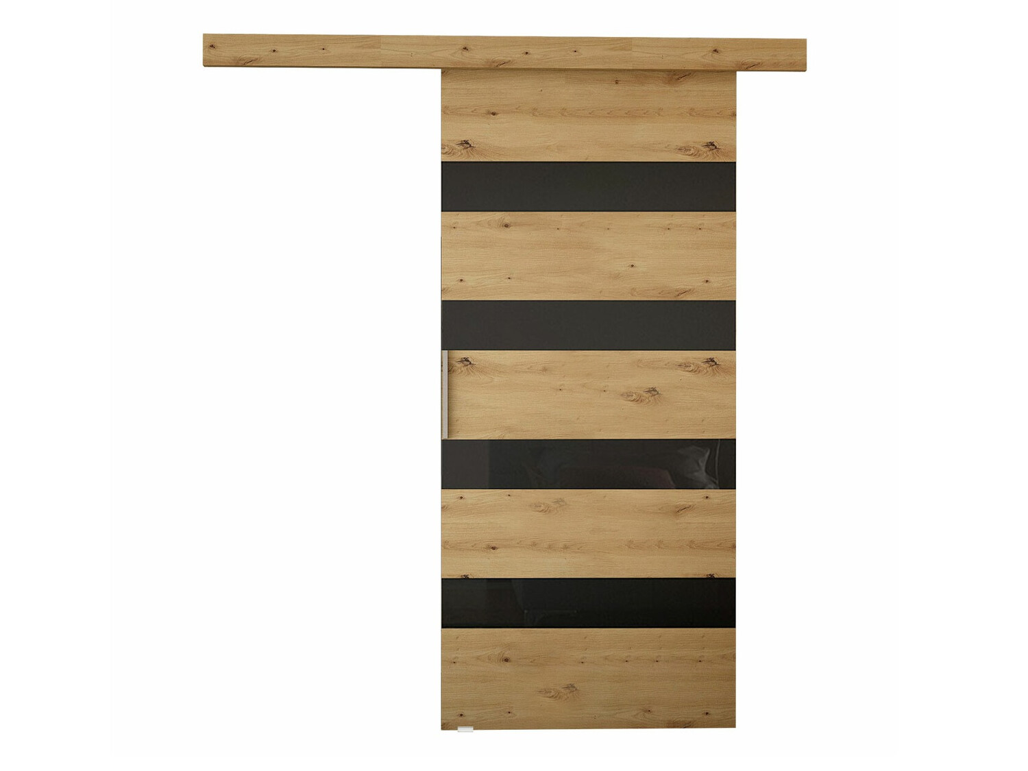 Porta de correr Closico Fundus V (Carvalho Artisan + Preto)