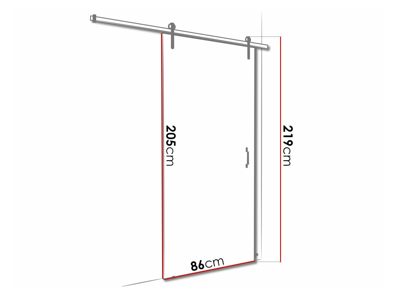 Porta de correr Dover 153 (Carvalho sonoma)