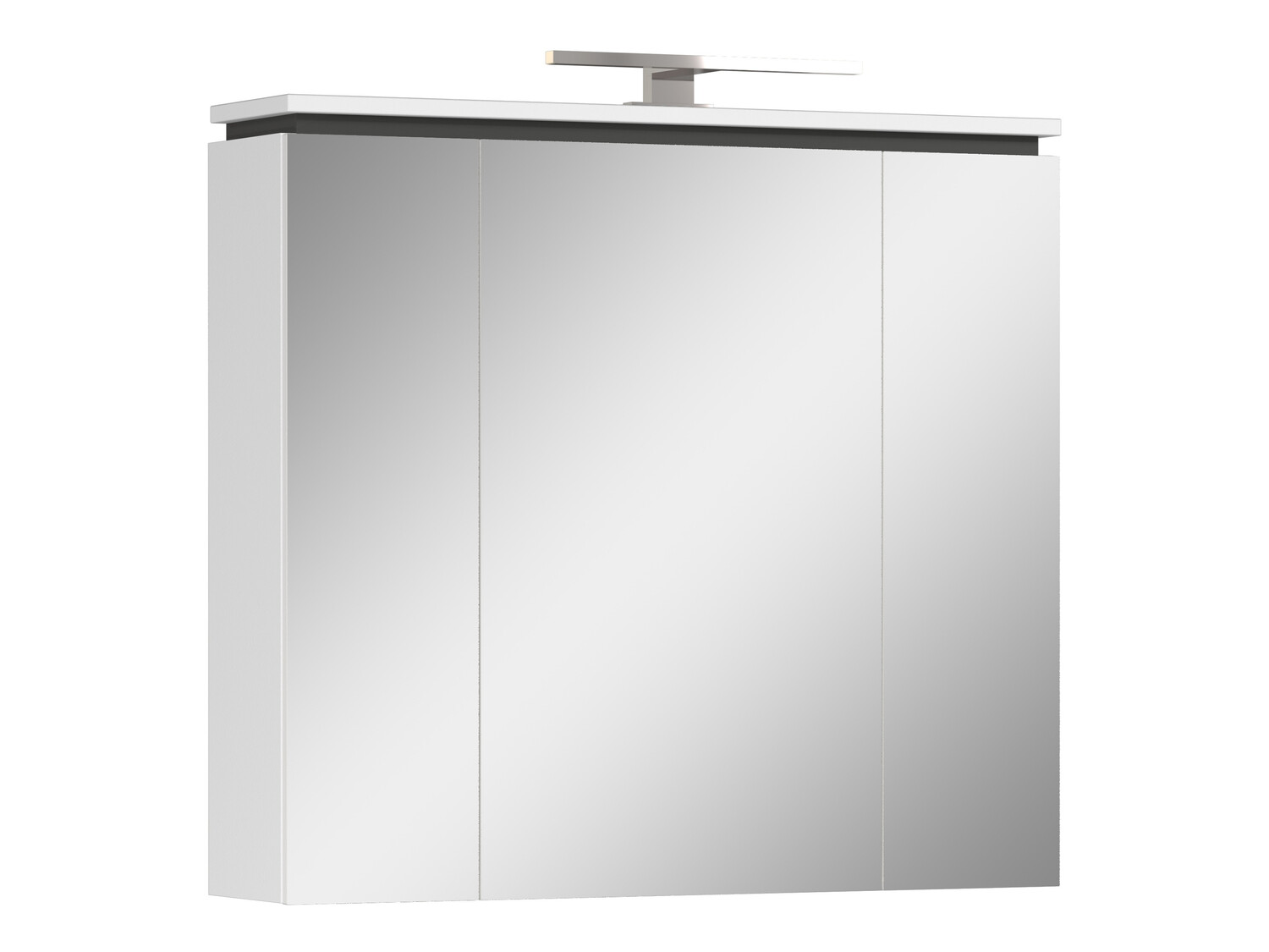 Armário com espelho para casa de banho Larsalu 104 (Branco)