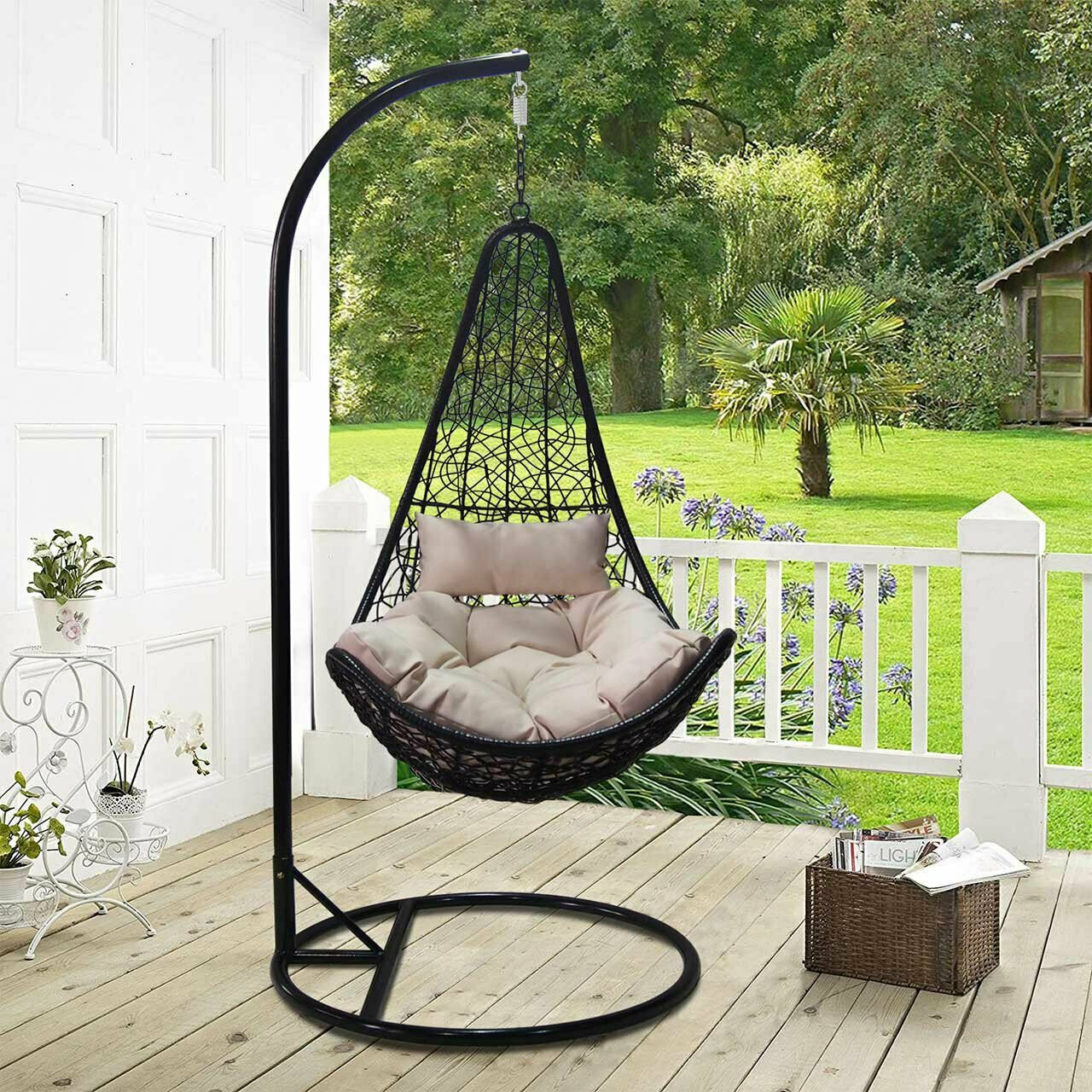 Cadeira suspensa Comfivo 313 (Creme + Preto)