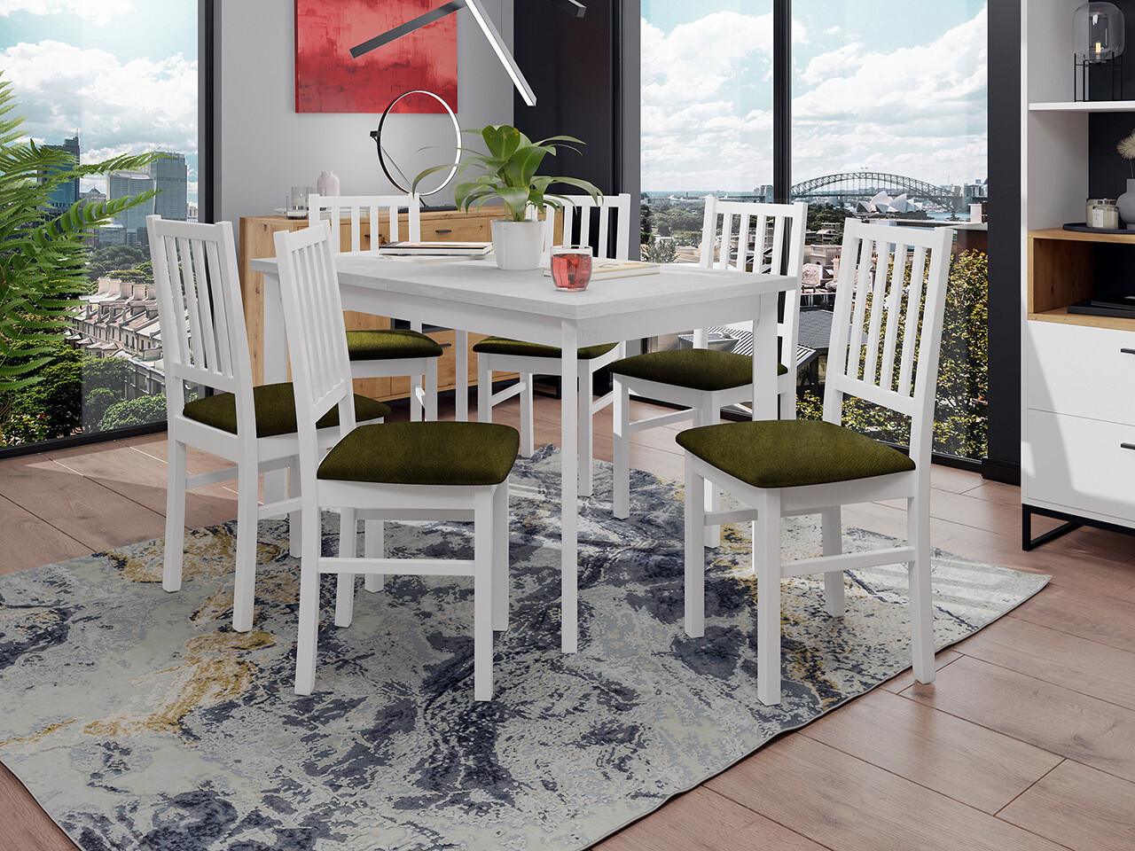 Conjunto para refeições Victorville 320 (Branco)