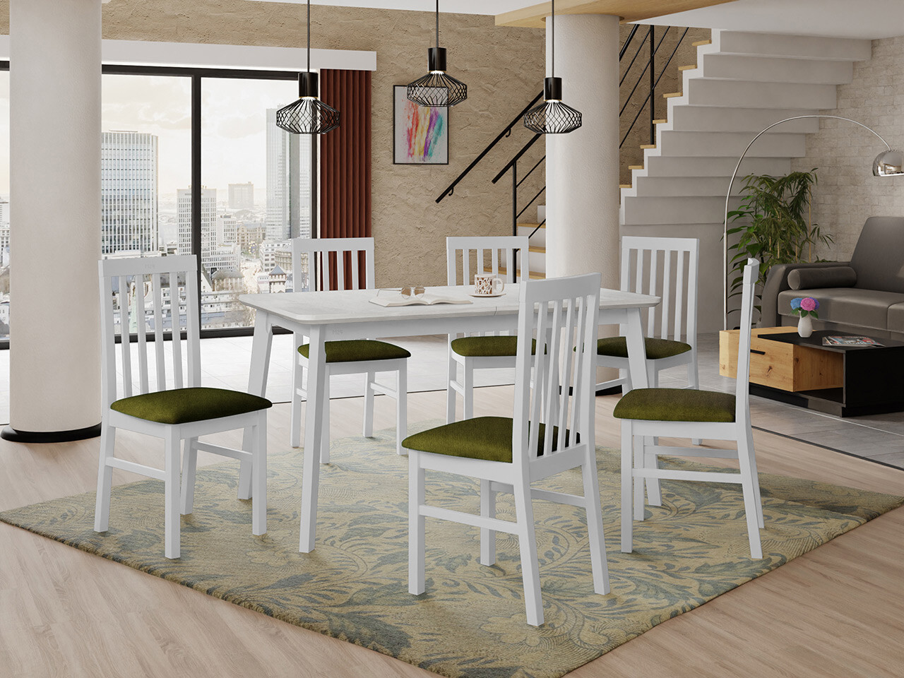 Conjunto para refeições Victorville 267 (Branco)