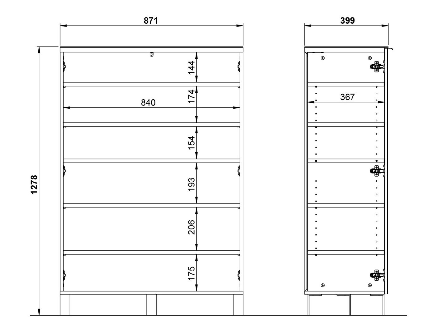 Prateleira para sapatos Sacramento 436