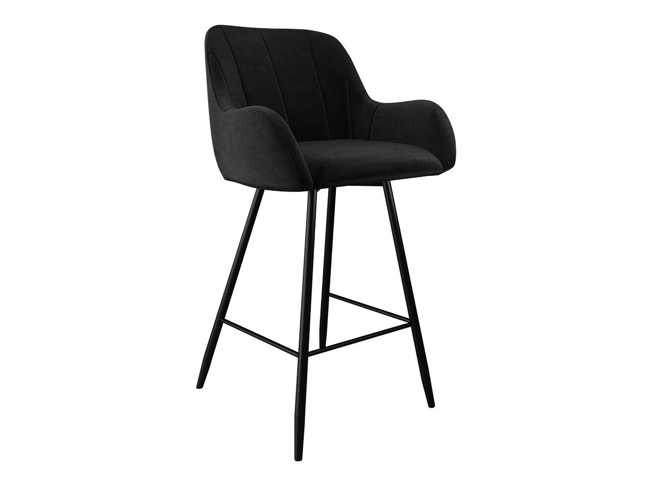 Banco de bar Jackson 102 (Preto + Magic Velvet 2219)