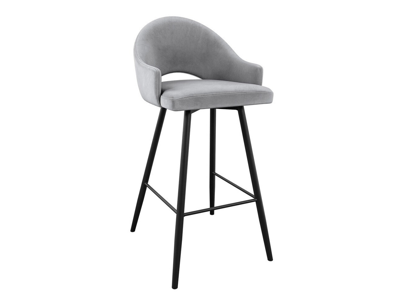Banco de bar Jackson 103 (Preto + Magic Velvet 2240)