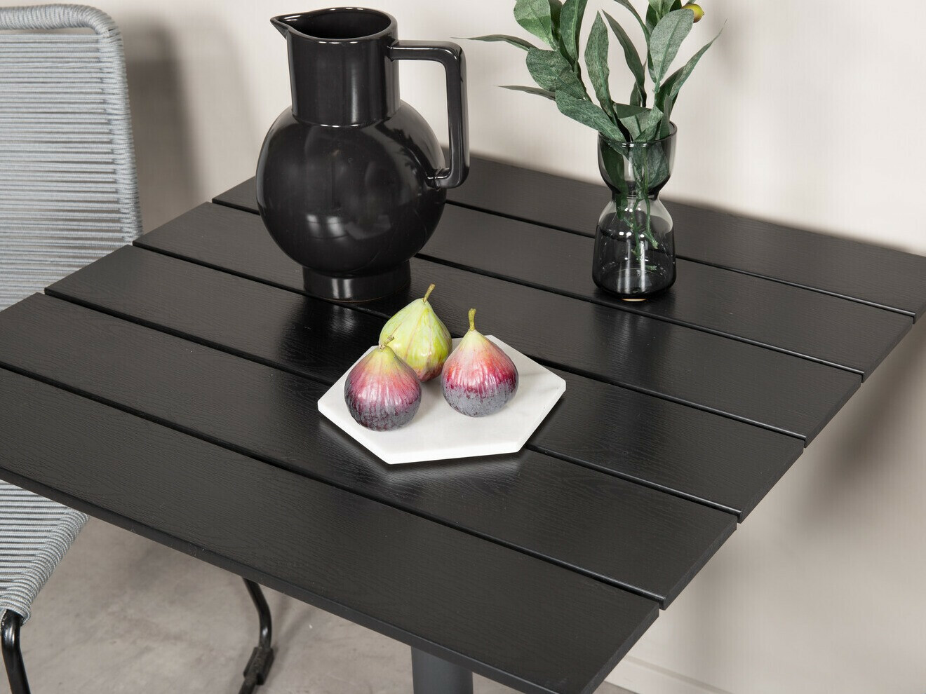 Conjunto para varanda Dallas 2184 (Cinzento + Preto)