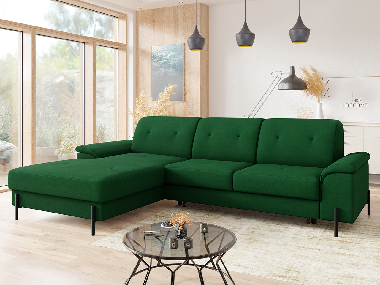 Sofá de canto Comfivo 133 (Uttario Velvet 2951)