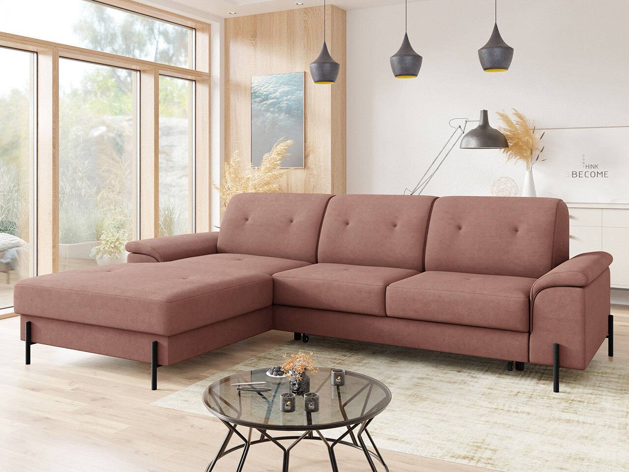 Sofá de canto Comfivo 133 (Uttario Velvet 2955)