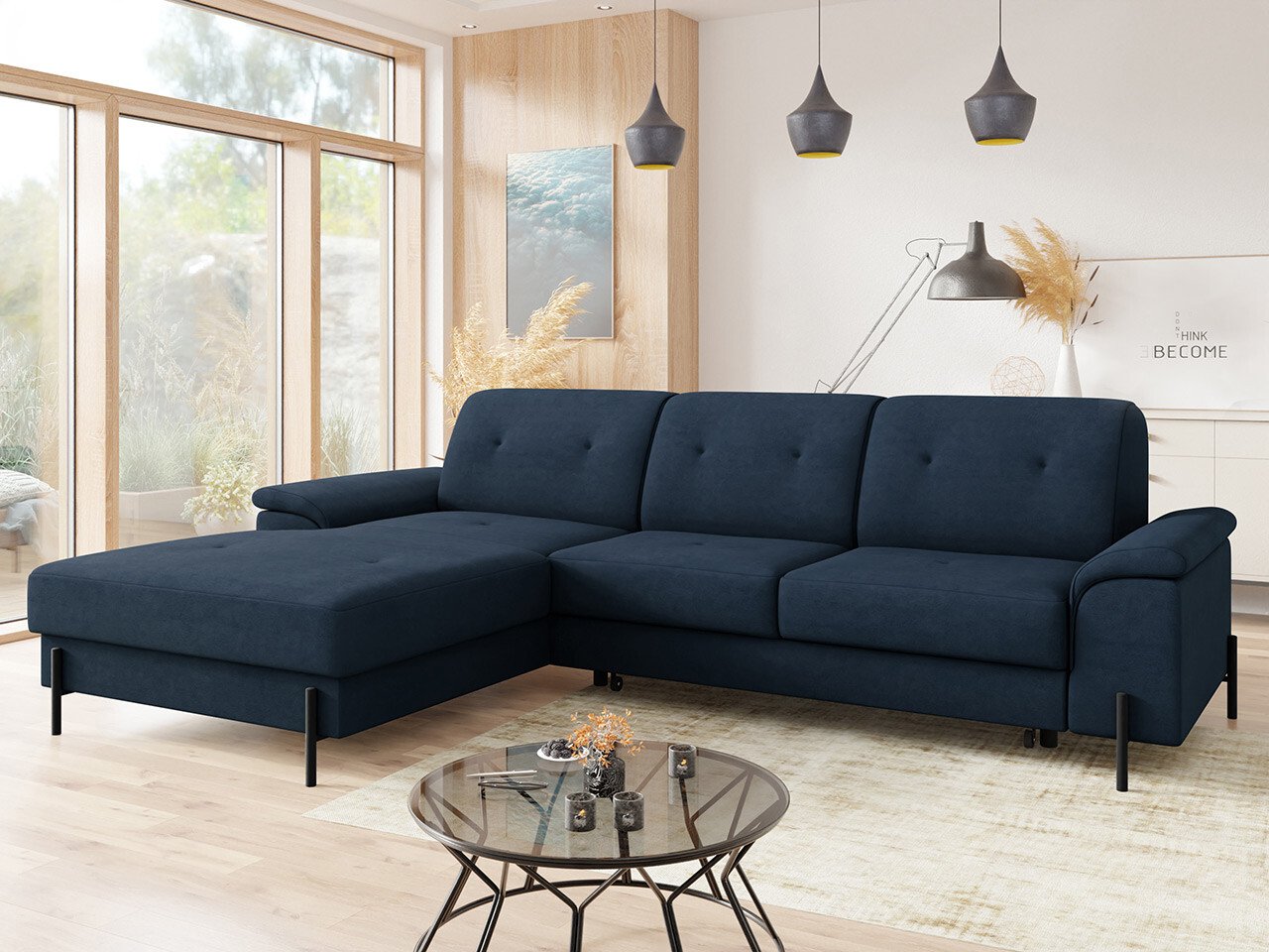 Sofá de canto Comfivo 133 (Uttario Velvet 2967)