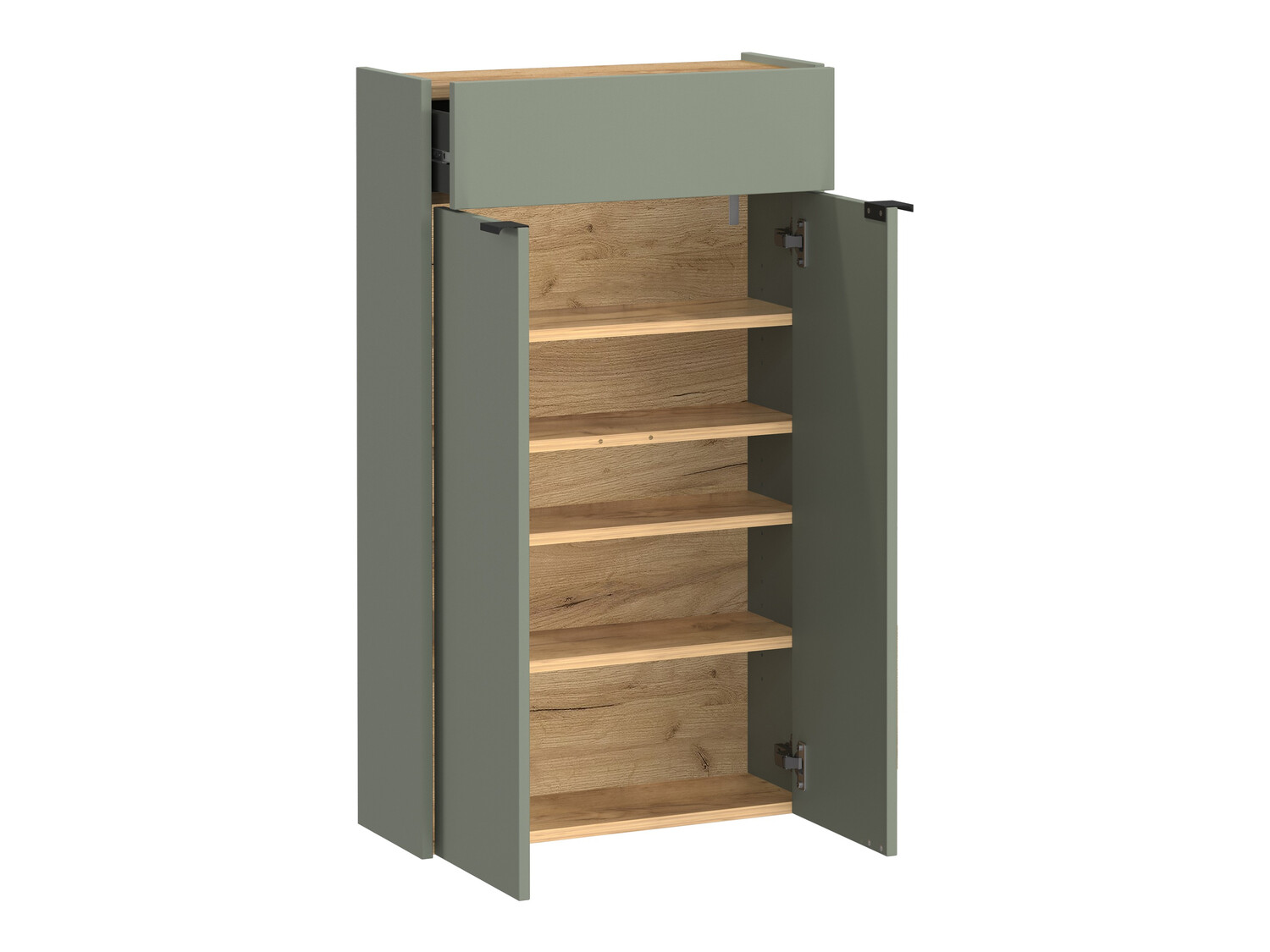 Conjunto para corredor Cirsale 105 (Verde empoeirado + Navarra carvalho)