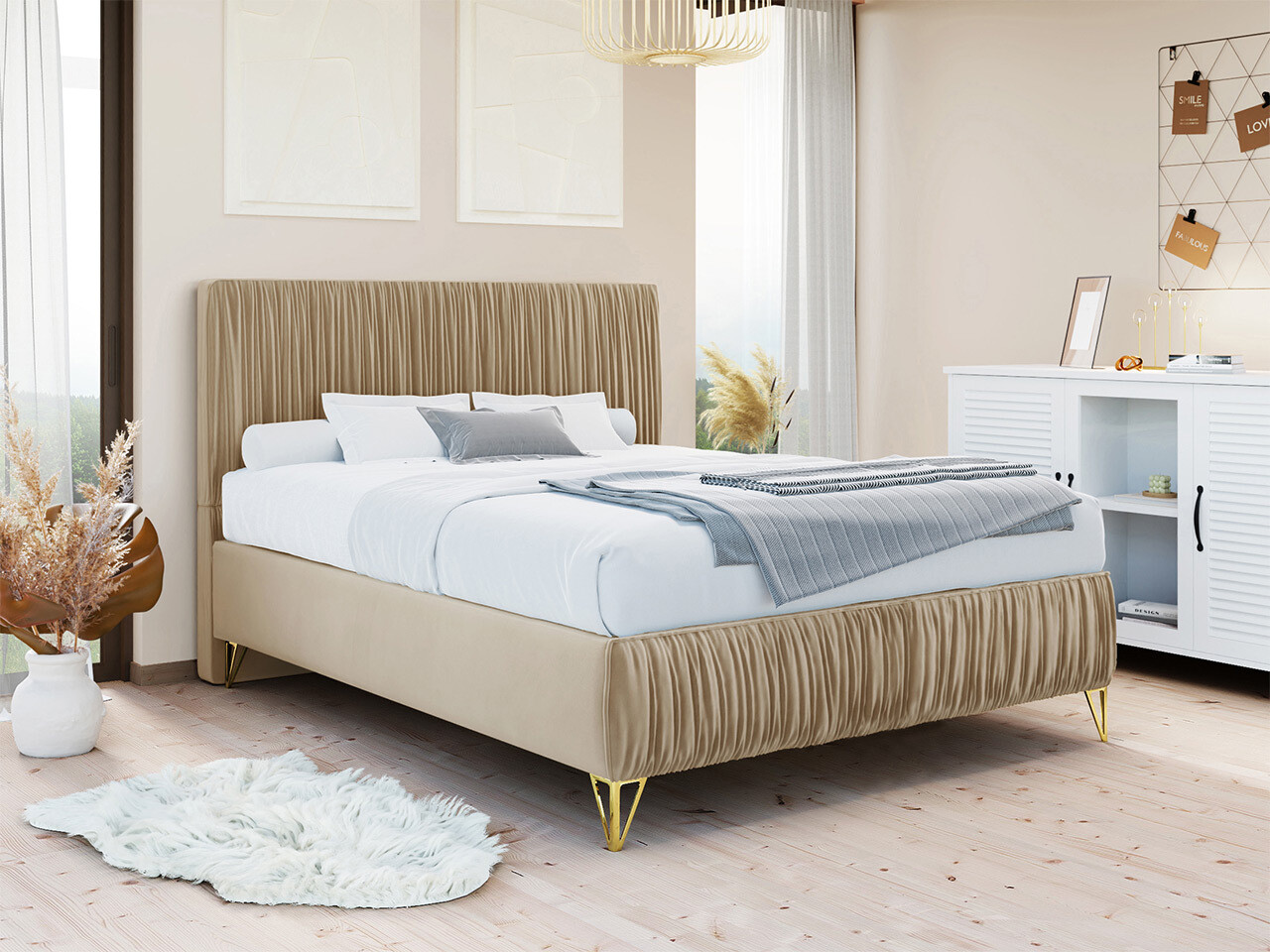 Cama continental Logan 112 (Amor Velvet 4304)