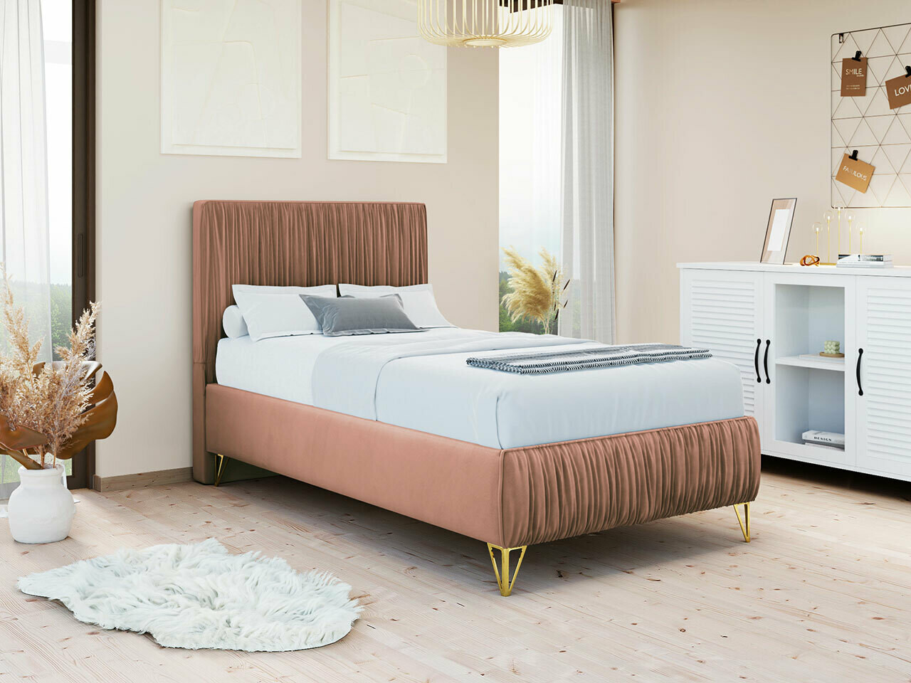 Cama continental Logan 112 (Amor Velvet 4328)