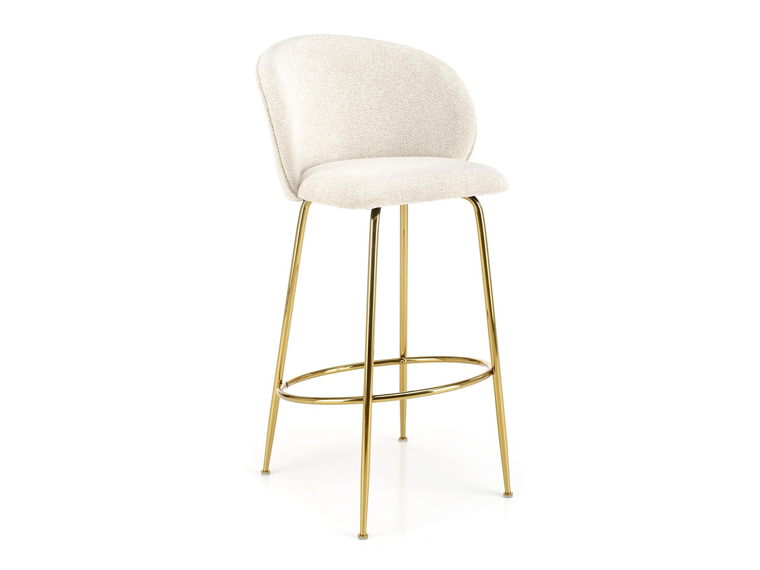 Banco de bar Houston 1554 (Creme + Dourado)