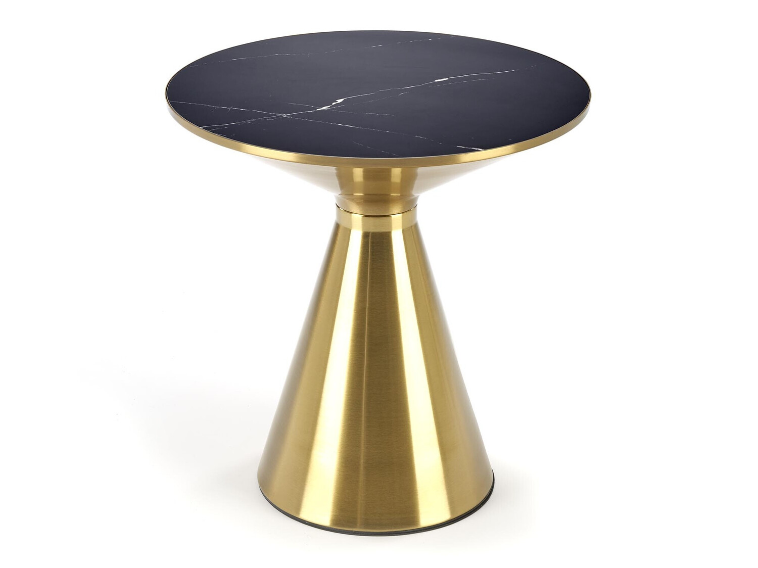 Mesa de centro Houston 1553 (Dourado + Mármore preto)