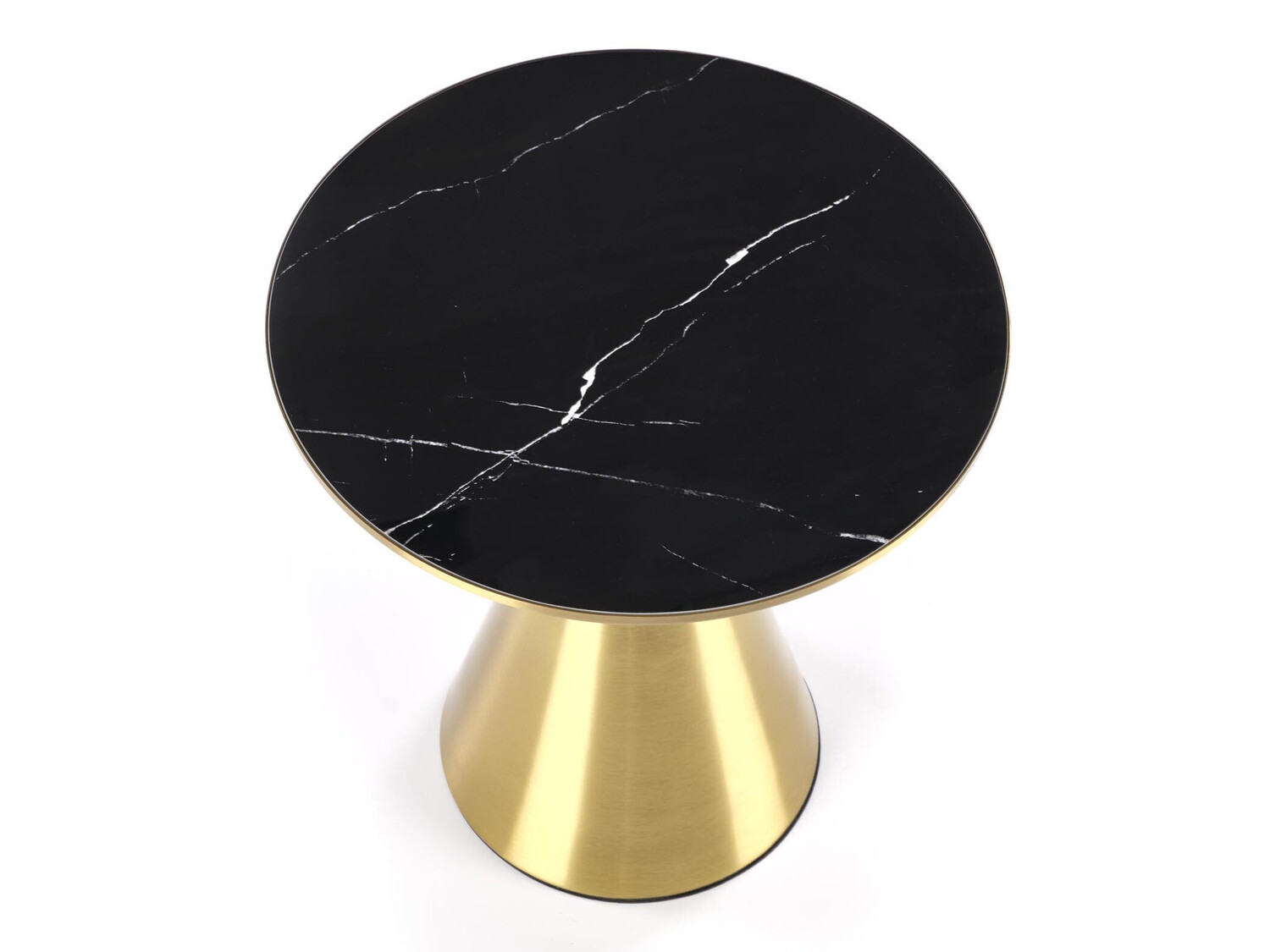 Mesa de centro Houston 1553 (Dourado + Mármore preto)