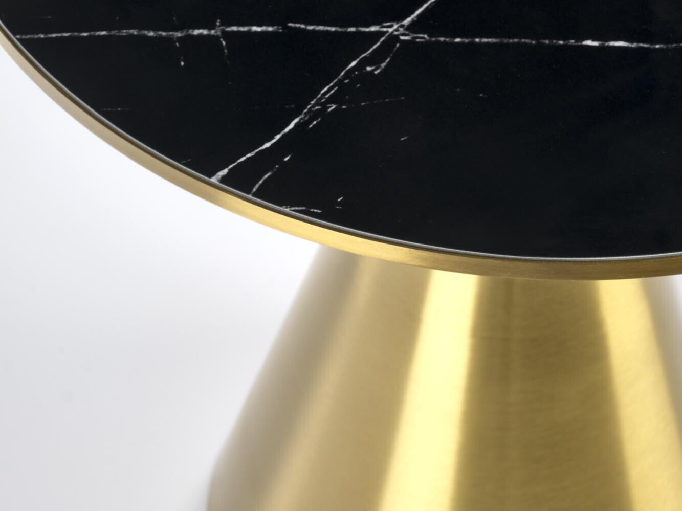 Mesa de centro Houston 1553 (Dourado + Mármore preto)