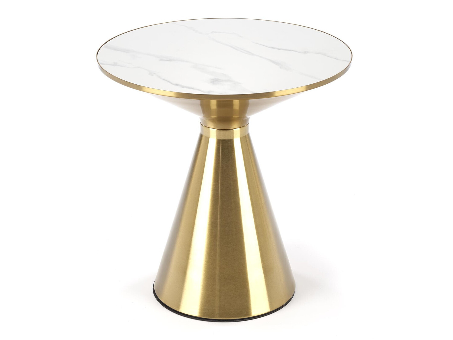 Mesa para revistas Houston 1553 (Dourado + Marmore branco)