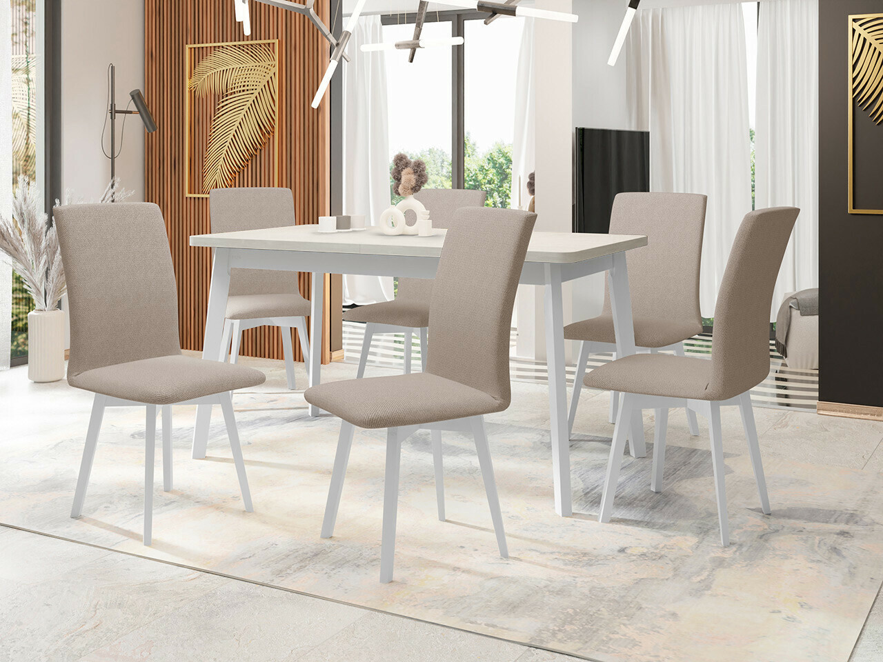 Conjunto para refeições Victorville 335 (Branco)