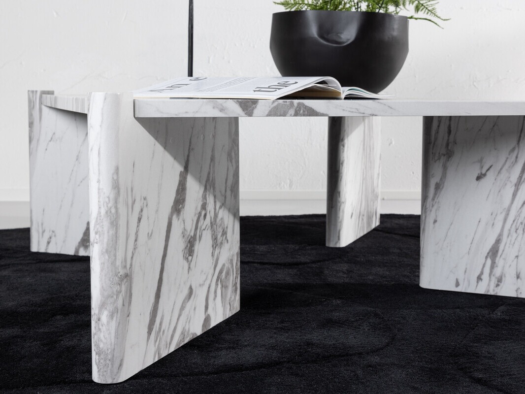 Mesa de centro Dallas 4198 (Marmore branco)