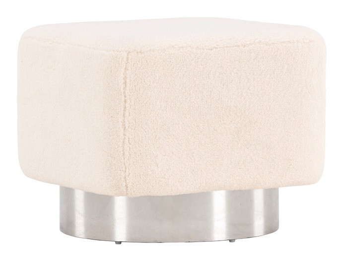 Pufe Dallas 4219 (Castanho claro + Prateado)