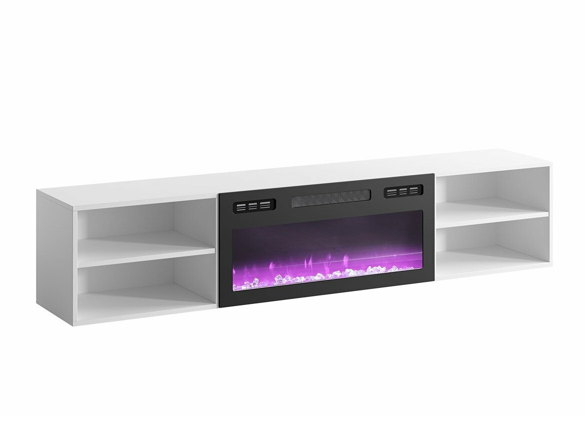 Móvel de TV Charlotte 190 (Branco + Preto)