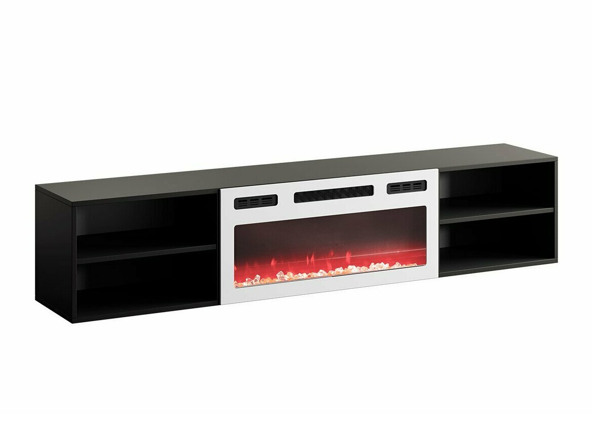 Móvel de TV Charlotte 190 (Preto + Branco)