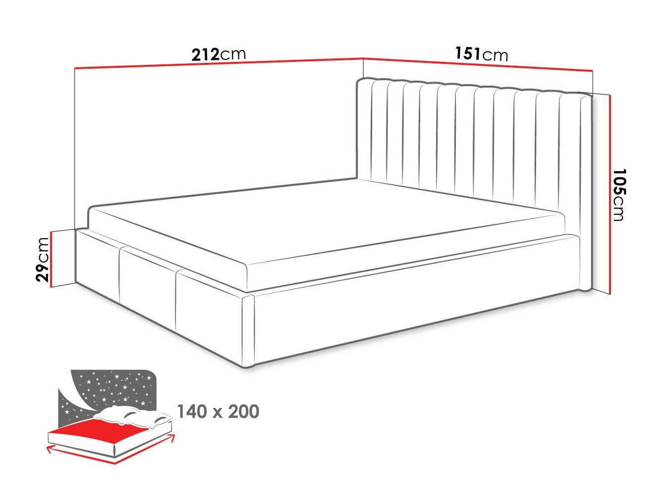Cama ComfiDream Fenara I (Fresh 01)