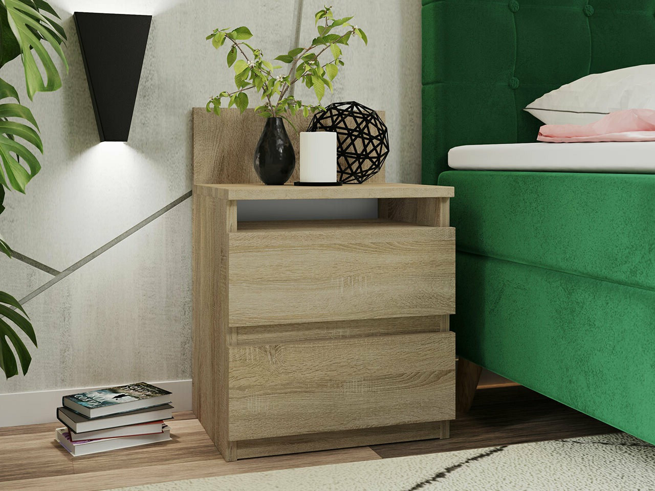 Mesa de cabeceira Comfivo Structor (Carvalho sonoma)