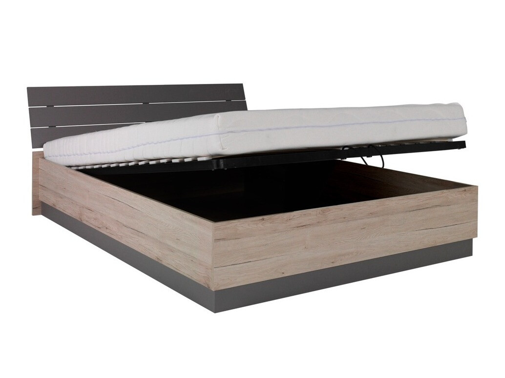 Conjunto para quarto Murrieta 151 (Carvalho de san remo + Cinzento)