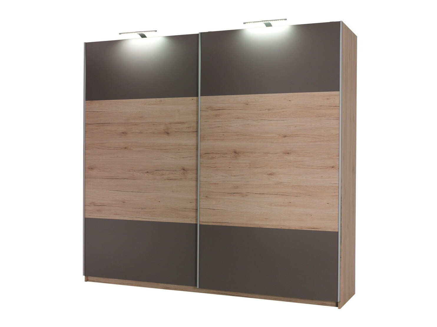 Conjunto para quarto Murrieta 151 (Carvalho de san remo + Cinzento)