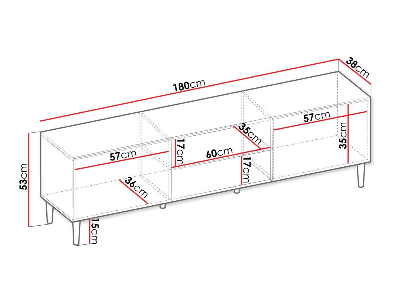 Móvel de TV Comfivo Mavmono 106 (Branco)