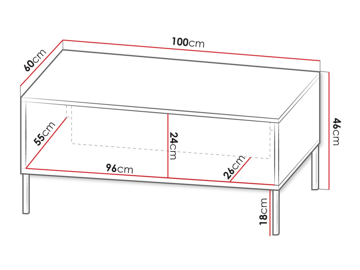 Mesa de centro Humanum (Branco)