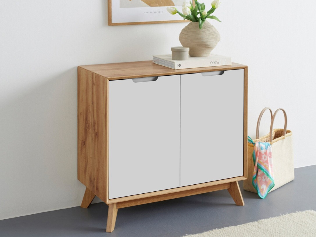 Aparador Dorvou 101 (Branco + Carvalho)