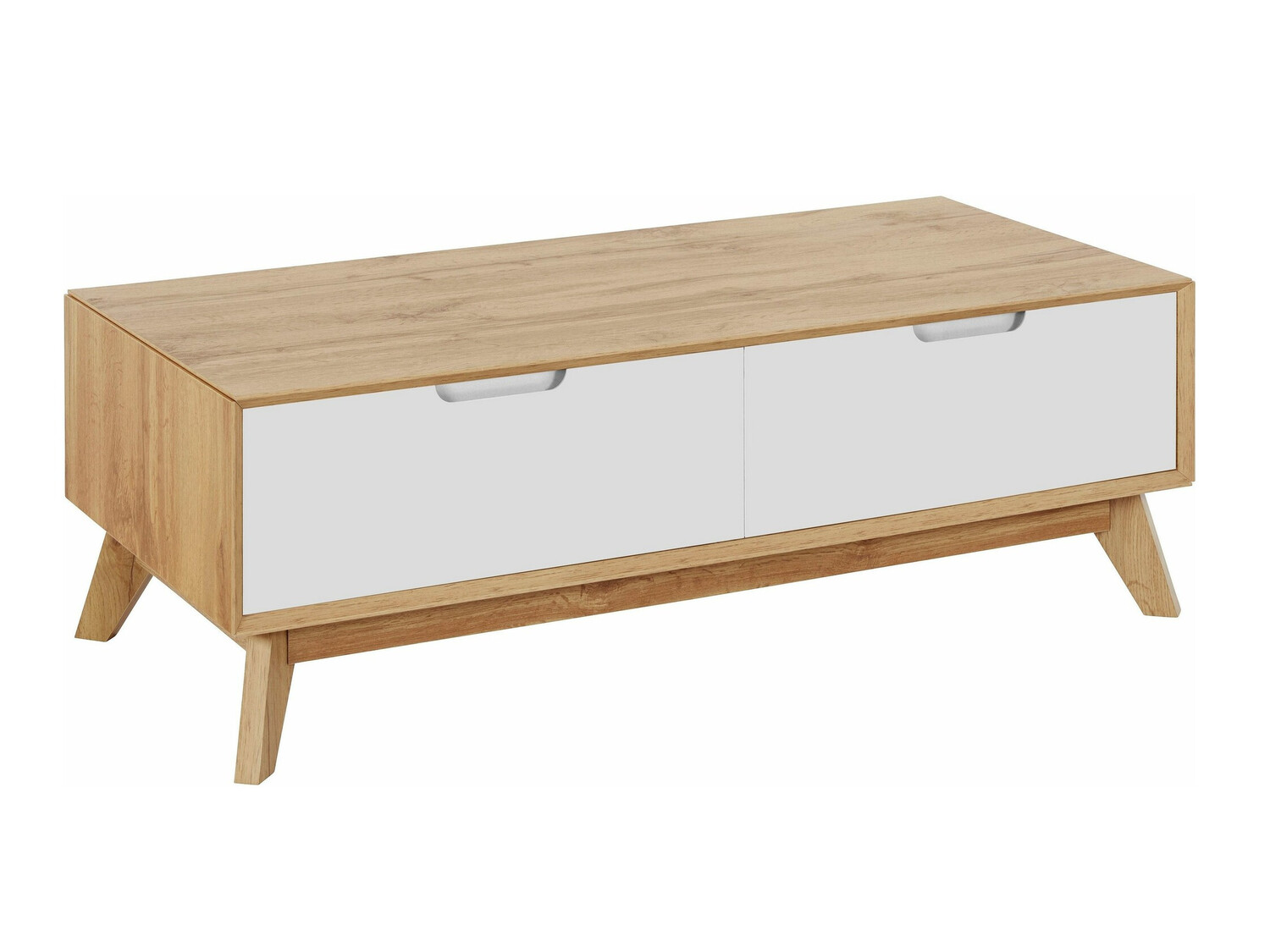 Mesa de centro Dorvou 103 (Branco + Carvalho)