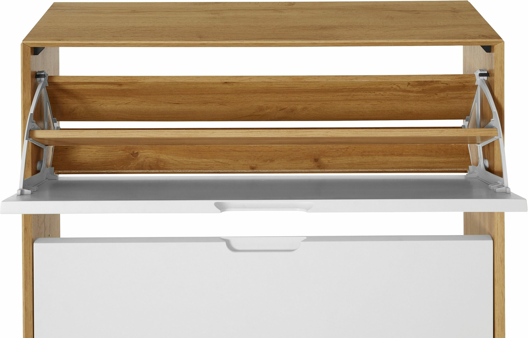 Sapateira Dorvou 106 (Branco + Carvalho)