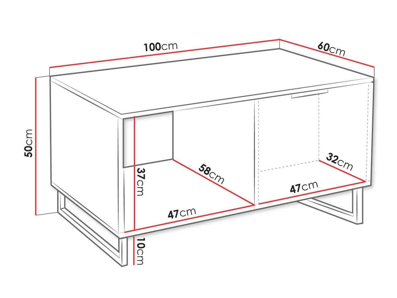 Mesa para revistas Levsoni 104