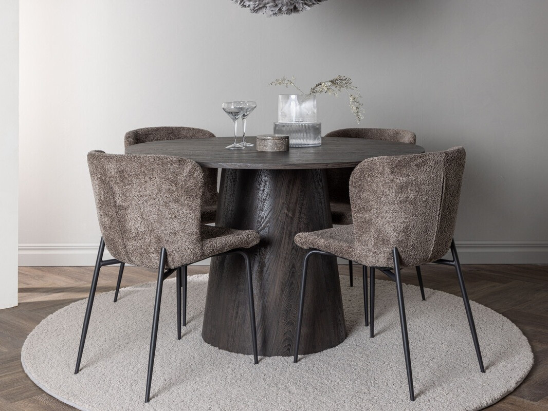 Conjunto para refeições Dallas 4257 (Castanho escuro)