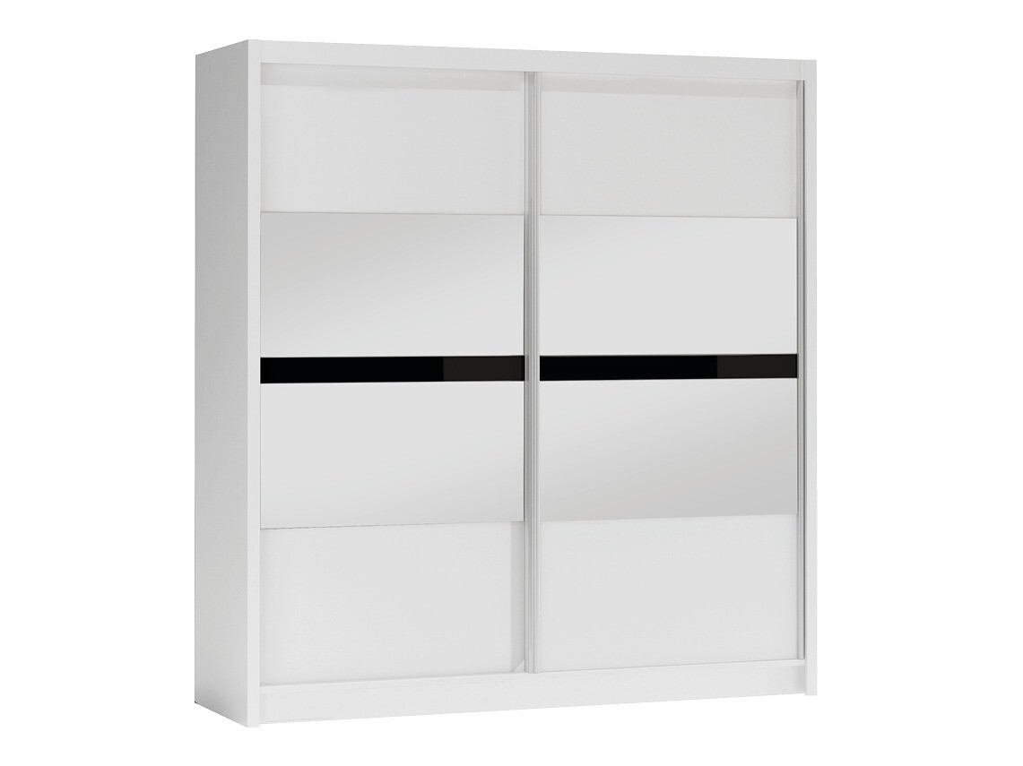 Roupeiro Honolulu 183 (Branco + Preto)